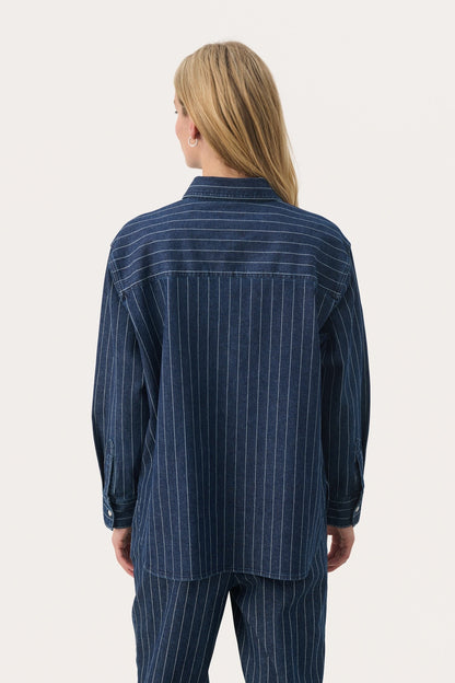 Collette Stribet Denim Skjorte