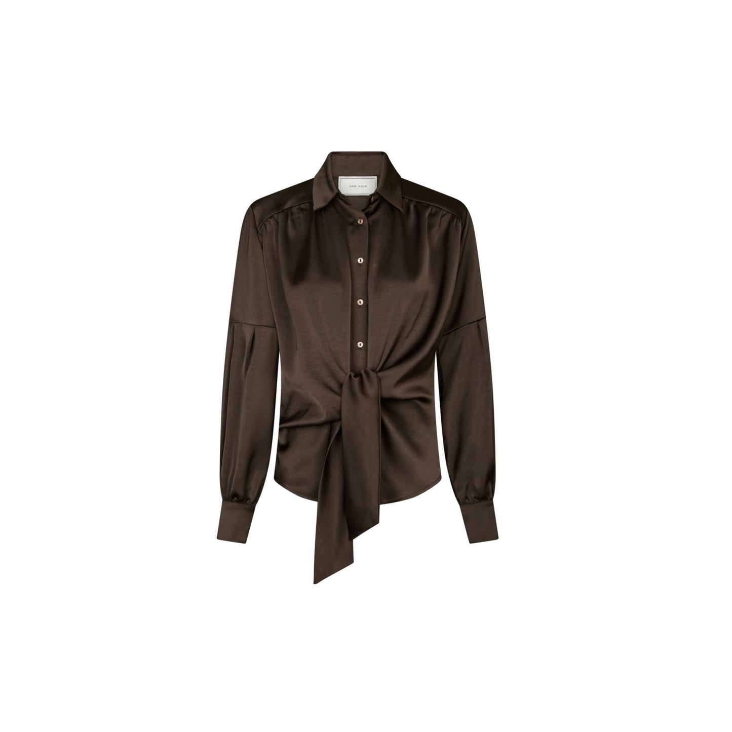 NAJA SATIN BLUSE NEO NOIR