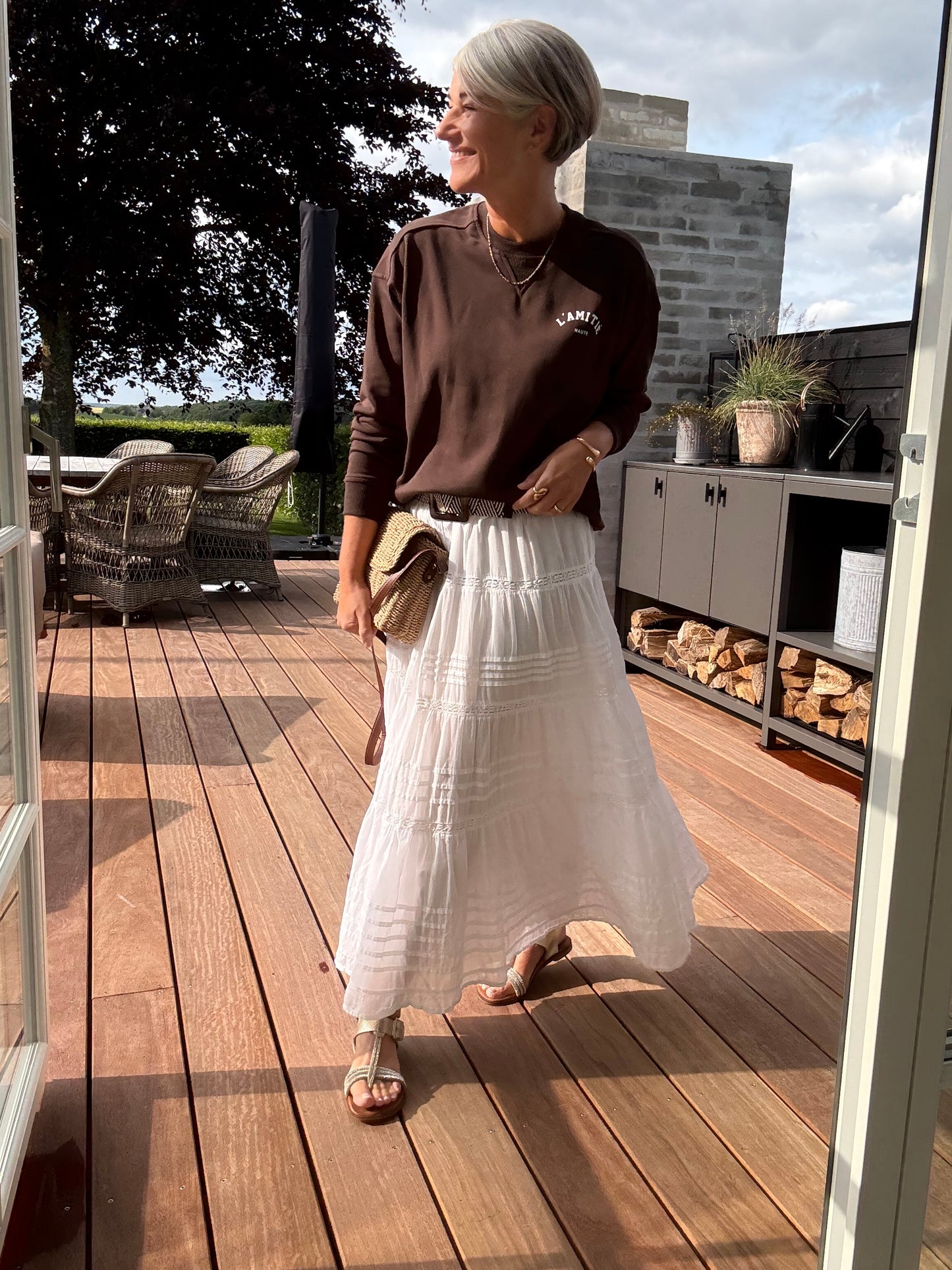 Mini Curve Logo Sweatshirt
