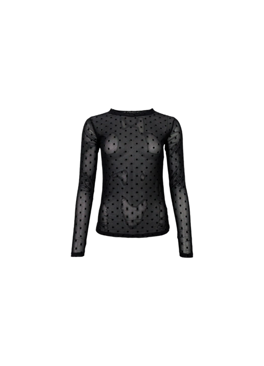 JENNIE DOTTED MESH BLUSE BC