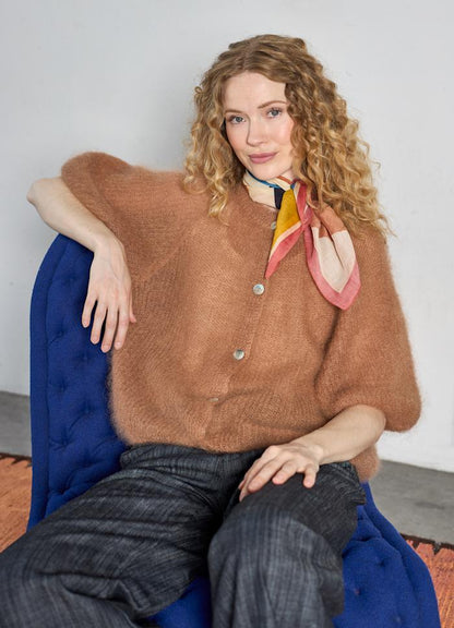 BJOERK PATENT KNIT CARDIGAN BC