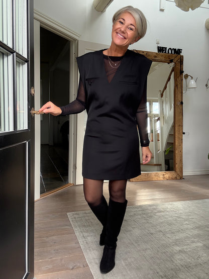 ANNIE MESH BLUSE BLACK COLOUR
