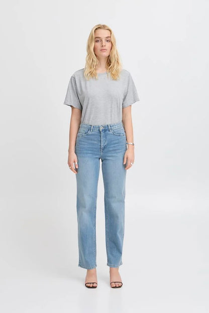 TWIGGY STRAIGHT LONG JEANS ICHI