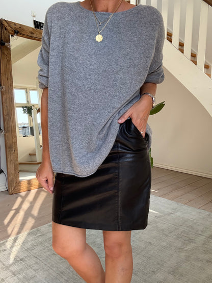 OVERSIZED PURE CASHMERE BLUSE BTF·CHP