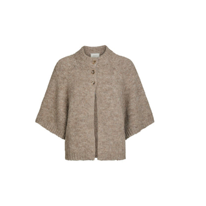 BENUTA FLUFFY KNIT CARDIGAN NEO NOIR