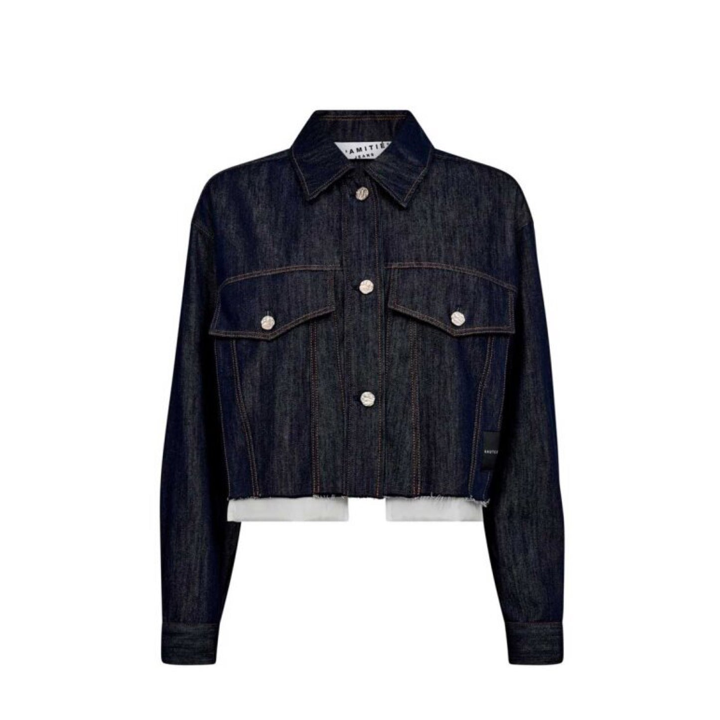 DENIM CARGO CROP SHIRT HL