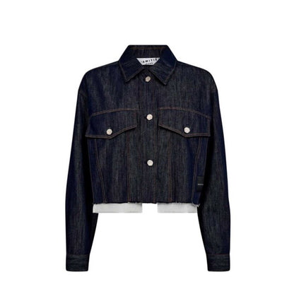 DENIM CARGO CROP SHIRT HL