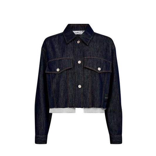 DENIM CARGO CROP SHIRT HL