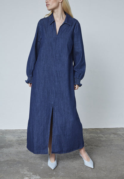 LANG DENIMKJOLE LOVE1392