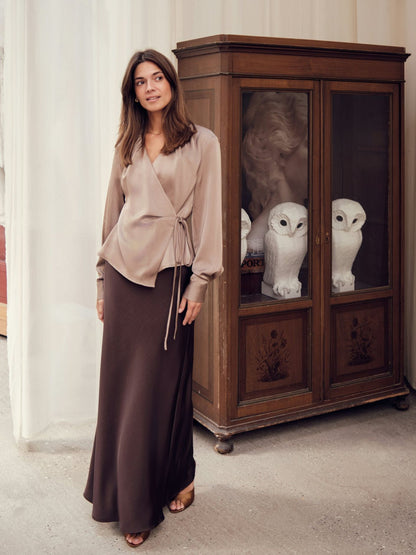 CAPRINA HEAVY SATEEN BLOUSE