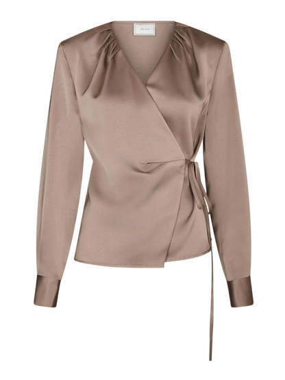 CAPRINA HEAVY SATEEN BLOUSE
