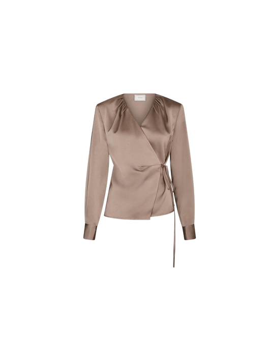 CAPRINA HEAVY SATEEN BLOUSE