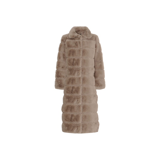 LANG FAKE FUR JAKKE NOTYZ