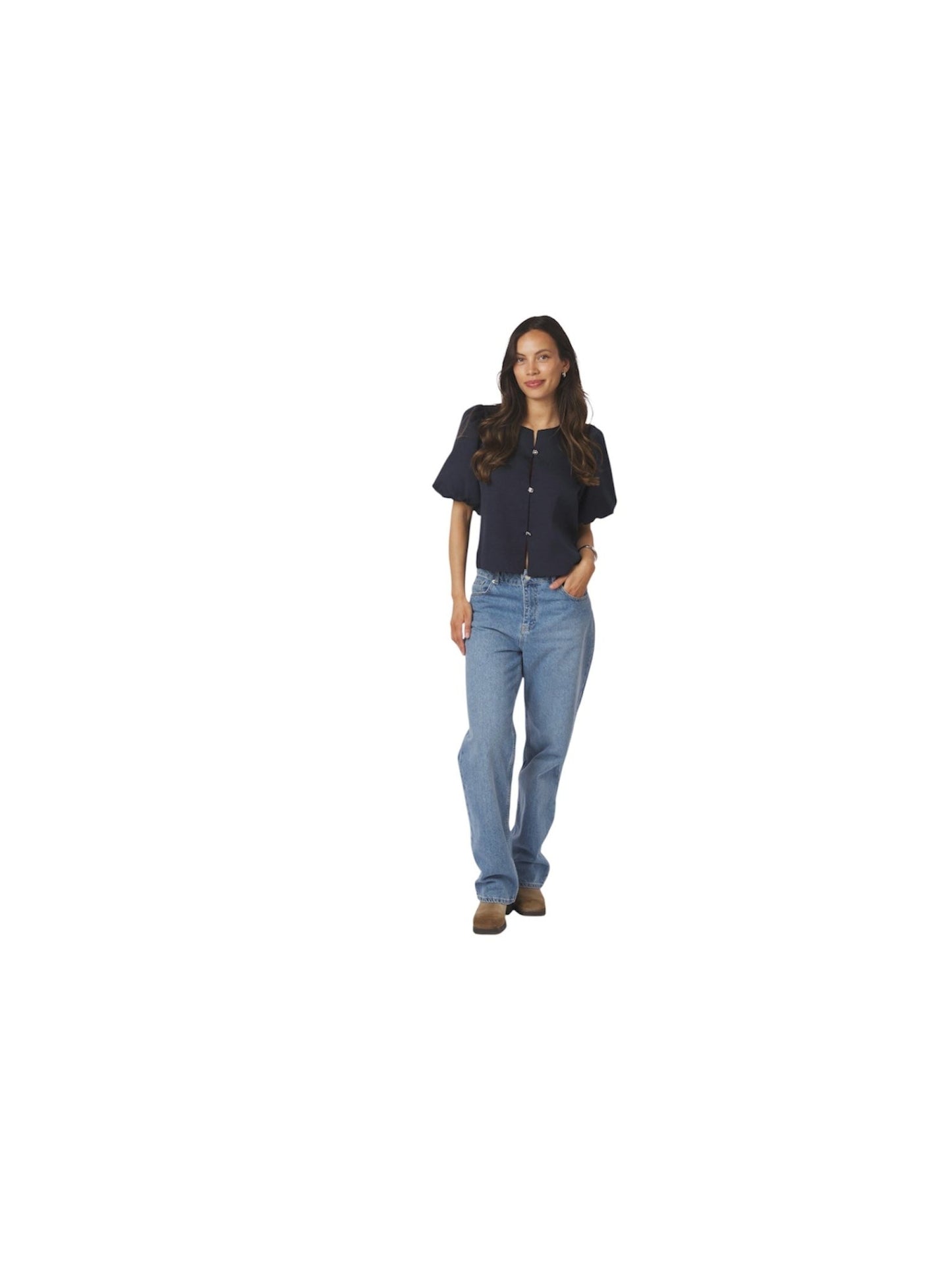 AISA DULL SATIN BLUSE NN - LifeStyle Hedensted