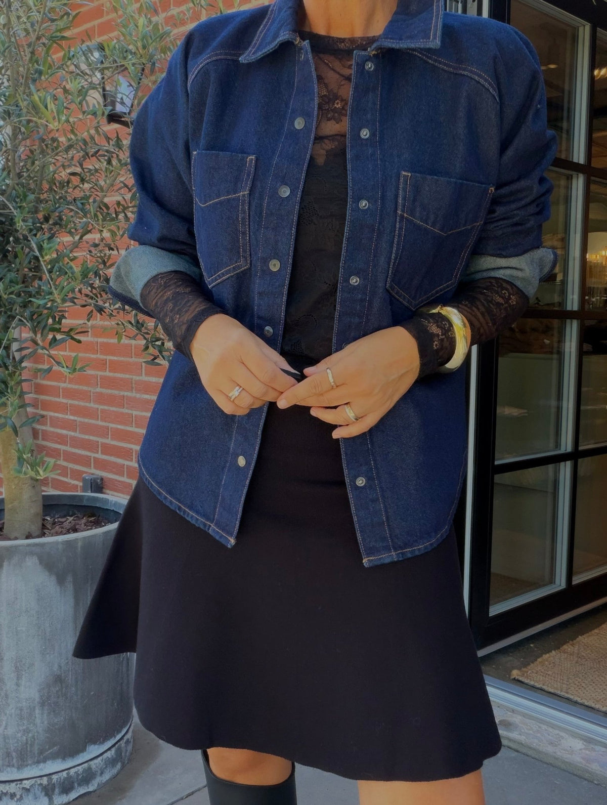 ALVA DENIMSKJORTE ICHI (S11) - LifeStyle Hedensted