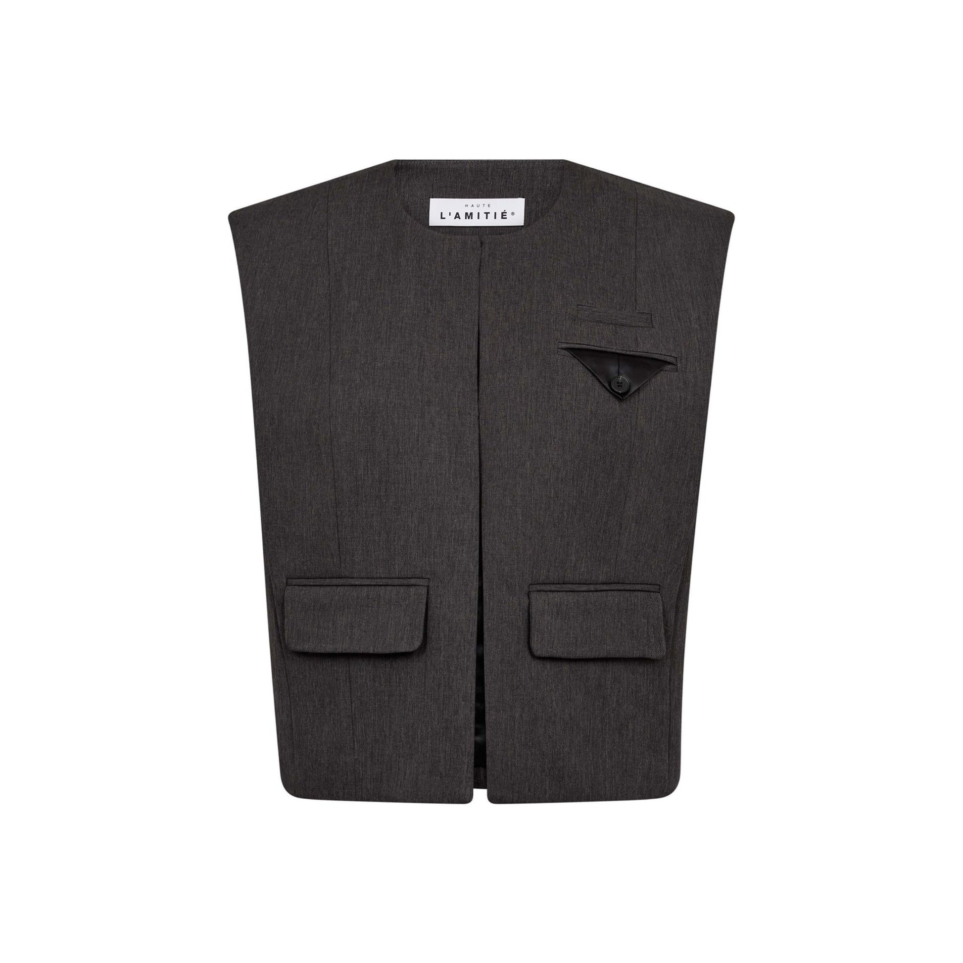 AMY BOX CROP VEST HL - LifeStyle Hedensted
