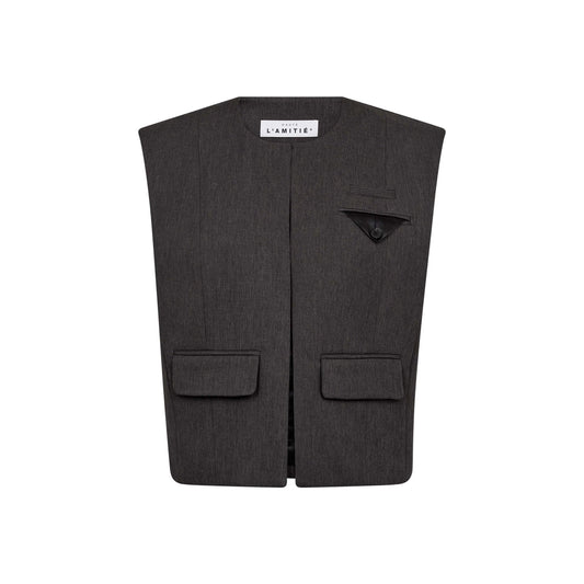 AMY BOX CROP VEST HL - LifeStyle Hedensted