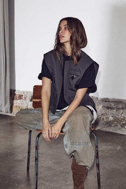 AMY BOX CROP VEST HL - LifeStyle Hedensted