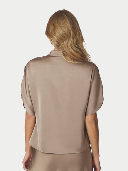 ANELLE HEAVY SATEEN BLUSE NN (263) - LifeStyle Hedensted