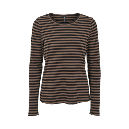 BEATRICE T-SHIRT BLACK/BROWN PP(14) - LifeStyle Hedensted