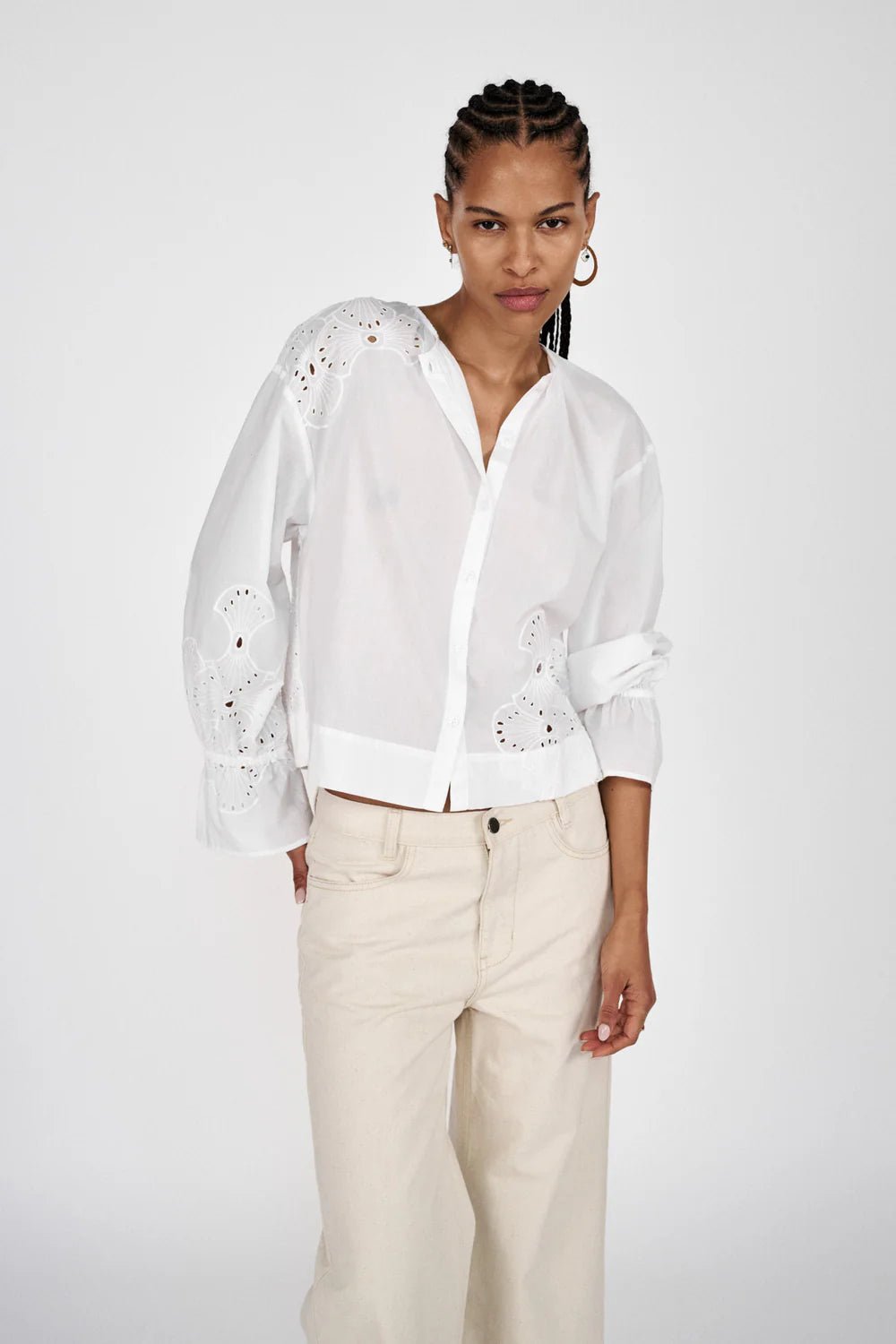 BLOSSOM BRODERI BLUSE RS - LifeStyle Hedensted