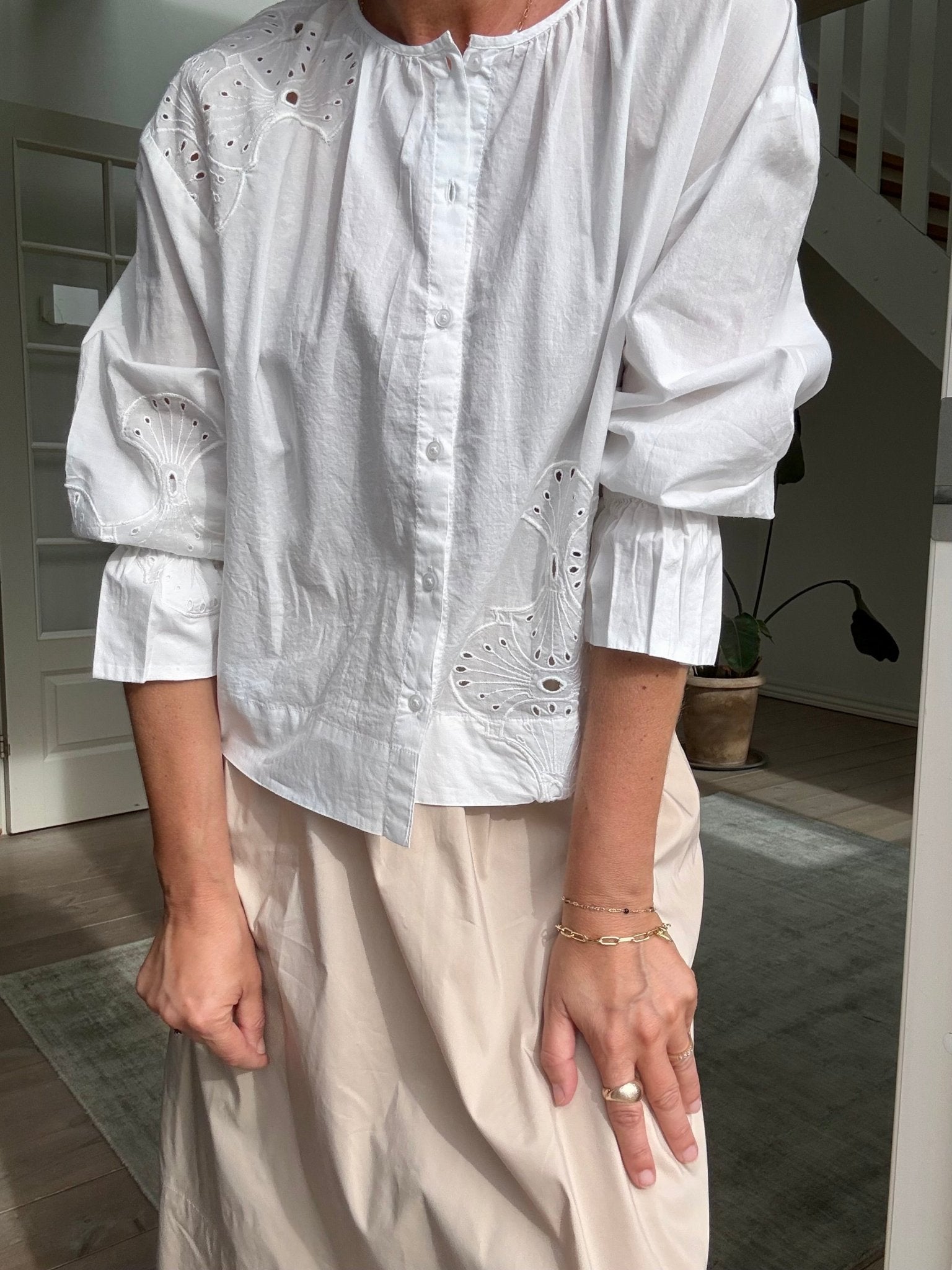 BLOSSOM BRODERI BLUSE RS - LifeStyle Hedensted