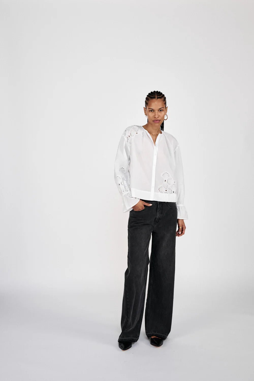 BLOSSOM BRODERI BLUSE RS - LifeStyle Hedensted