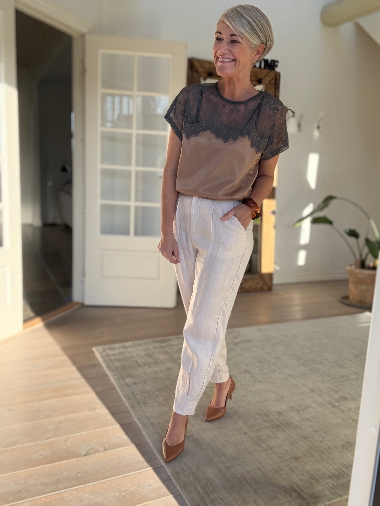 BUGGI SHEER LACE BLUSE RS - LifeStyle Hedensted
