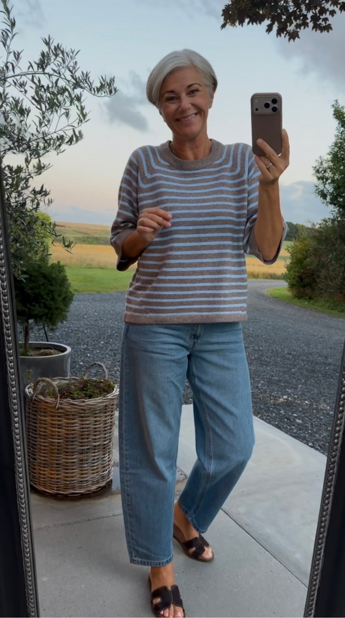 CARLA KNIT STRIPE T-SHIRT KPH (240) - LifeStyle Hedensted