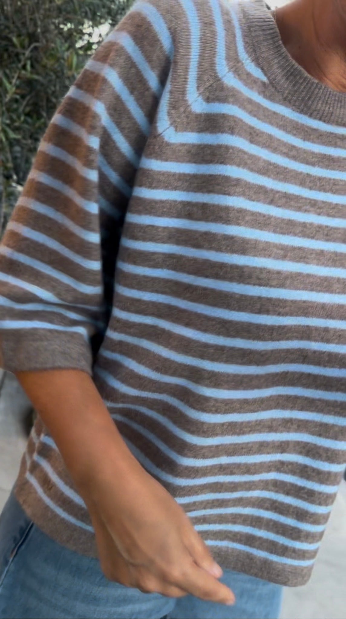 CARLA KNIT STRIPE T-SHIRT KPH (240) - LifeStyle Hedensted