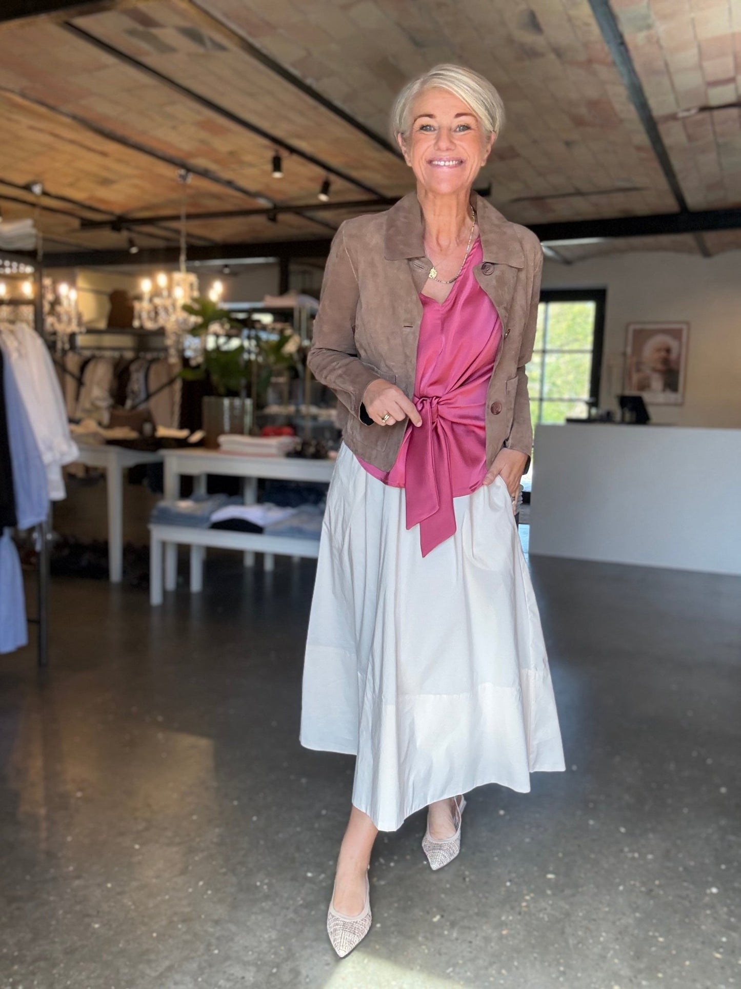 CASADIA HEAVY SATIN BLUSE NN - LifeStyle Hedensted