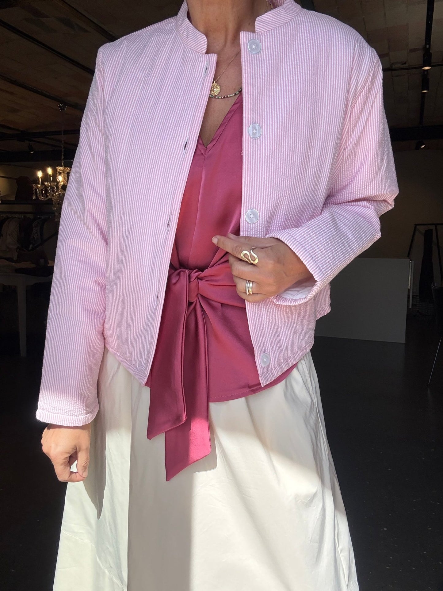 CASADIA HEAVY SATIN BLUSE NN - LifeStyle Hedensted