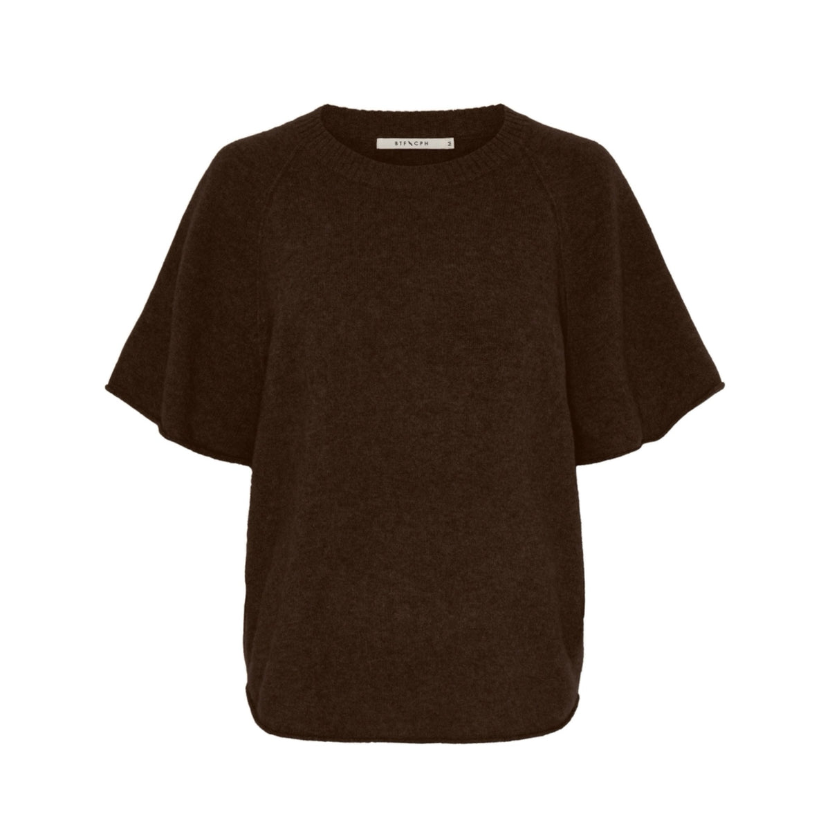 CELINA YAK K/Æ PULLOVER STRIK BRUN BTF - LifeStyle Hedensted