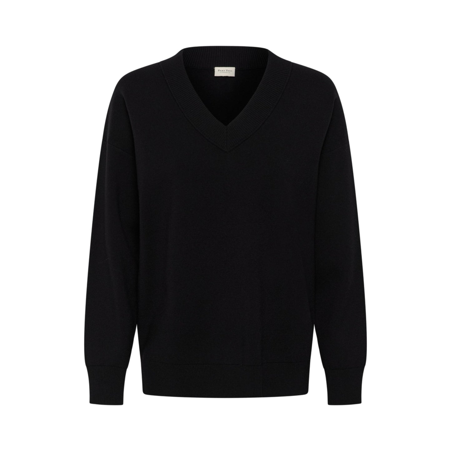 CHANTALLY STRIK PULLOVER SORT PT (325) - LifeStyle Hedensted