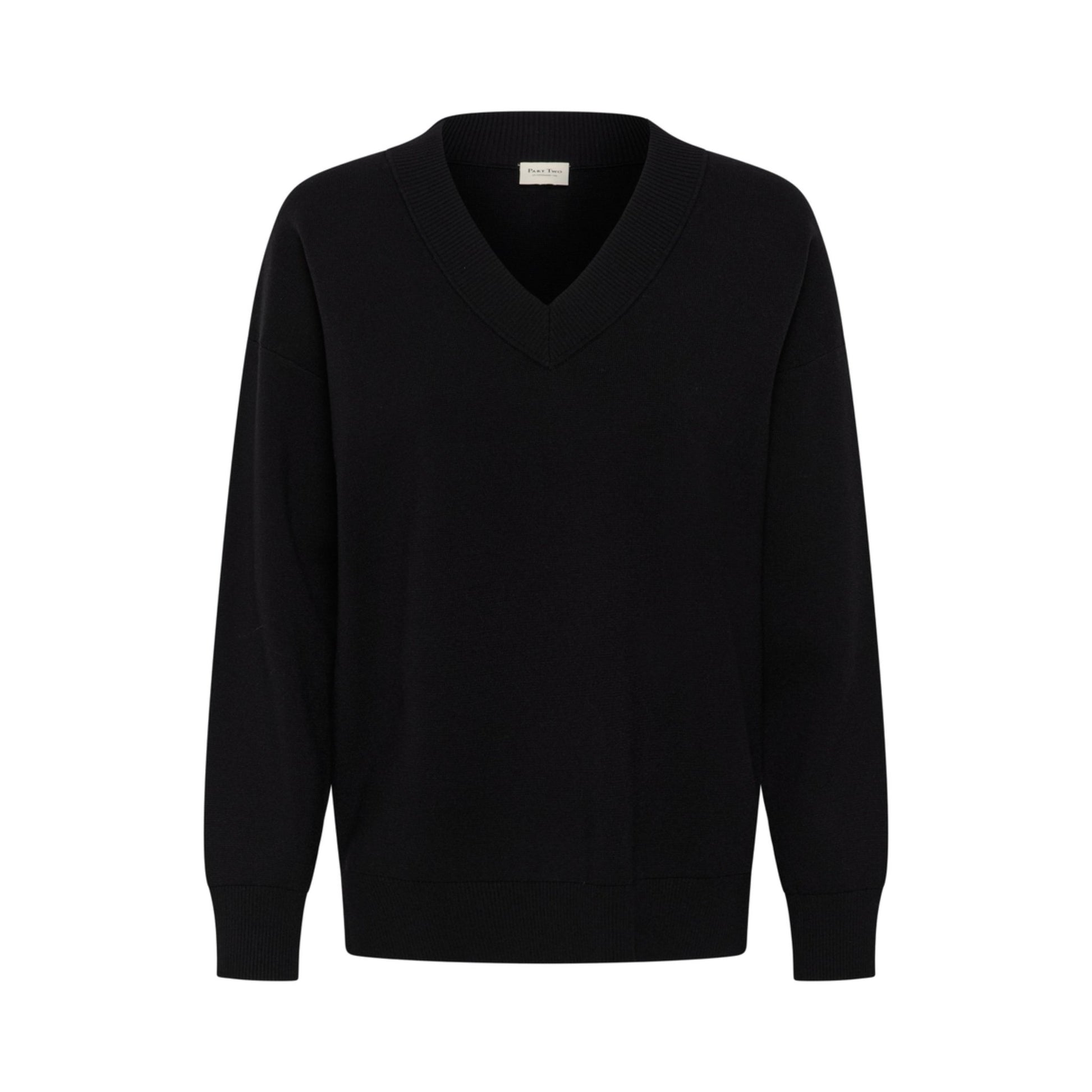 CHANTALLY STRIK PULLOVER SORT PT (325) - LifeStyle Hedensted