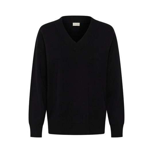 CHANTALLY STRIK PULLOVER SORT PT (325) - LifeStyle Hedensted