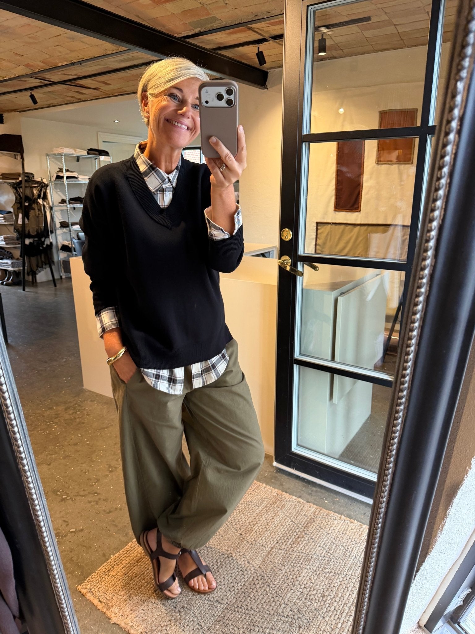 CHANTALLY STRIK PULLOVER SORT PT (325) - LifeStyle Hedensted