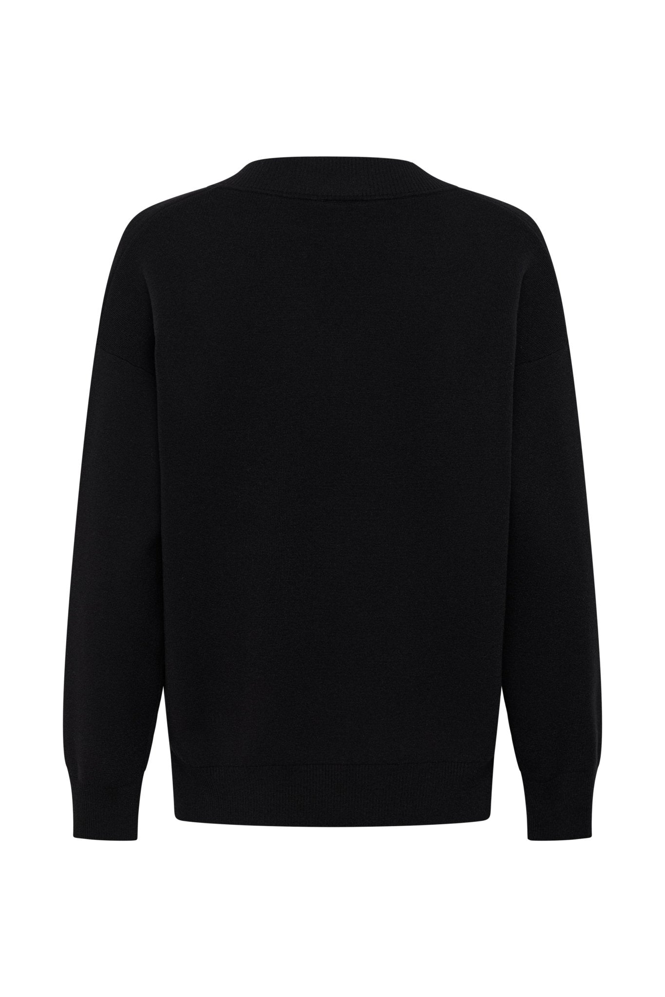 CHANTALLY STRIK PULLOVER SORT PT (325) - LifeStyle Hedensted