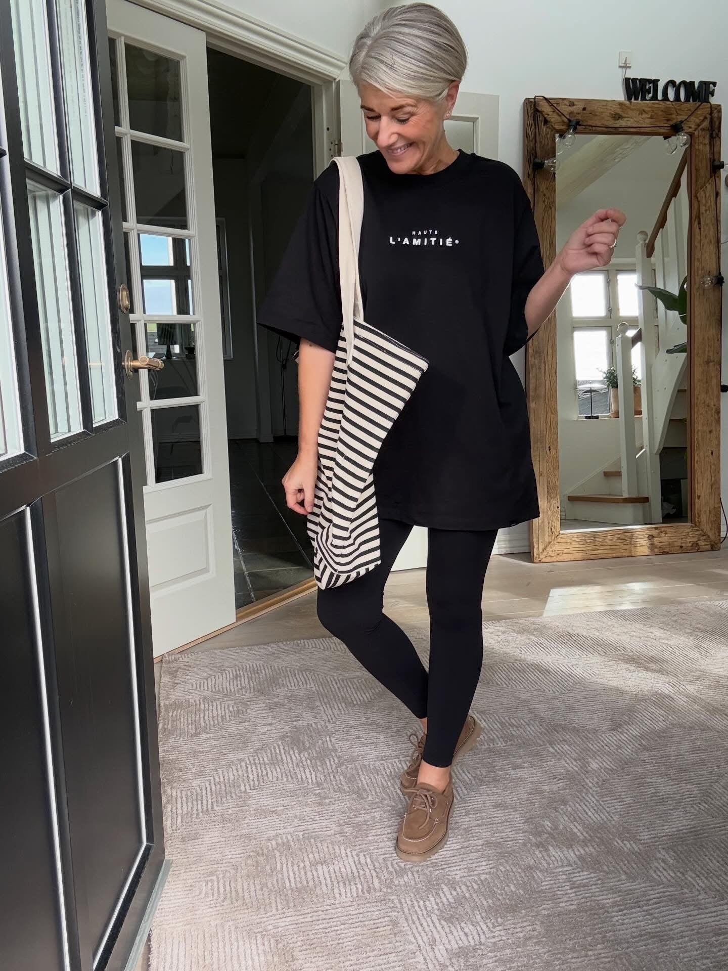 CREW RUB PRIT T - SHIRT HL - LifeStyle Hedensted