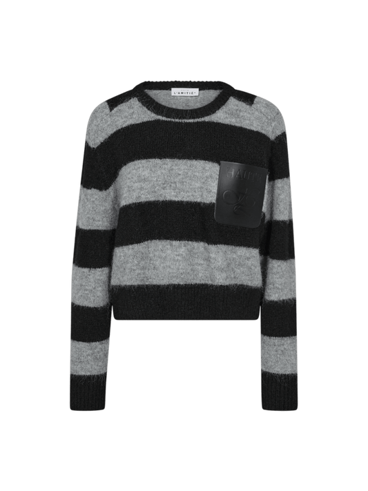DARCIA CROP POCKET STRIKTRØJE HL(119) - LifeStyle Hedensted
