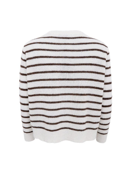 DELL STRIPED KNIT CARDIGAN BC - LifeStyle Hedensted