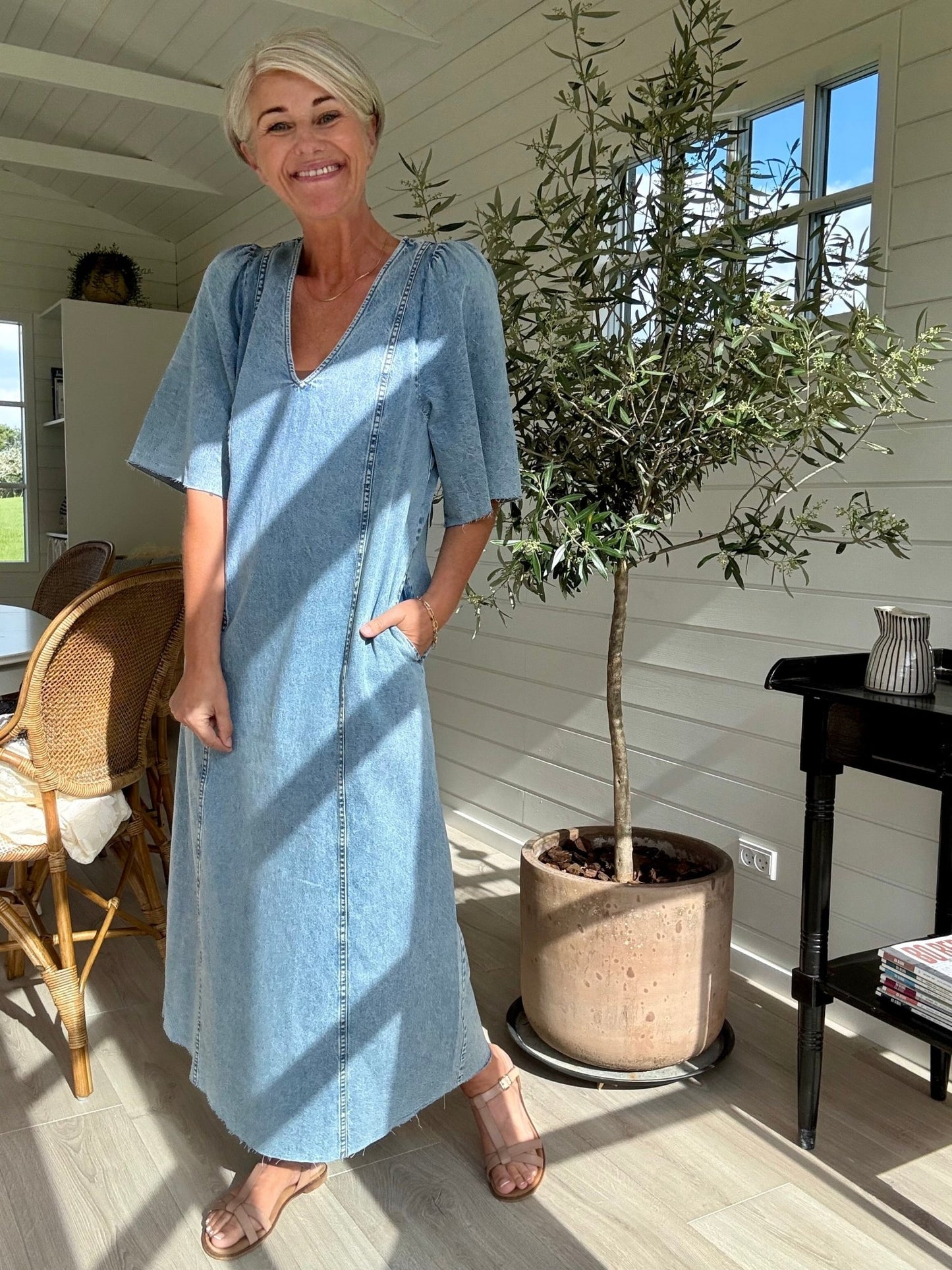 DENIM RAW HEM KJOLE HL - LifeStyle Hedensted