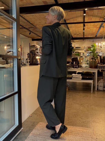 FAVA OVERSIZE BLAZER EN KNAP GRØN ICHI (S23) - LifeStyle Hedensted