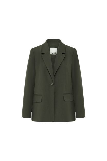 FAVA OVERSIZE BLAZER EN KNAP GRØN ICHI - LifeStyle Hedensted
