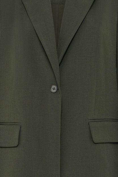 FAVA OVERSIZE BLAZER EN KNAP GRØN ICHI - LifeStyle Hedensted