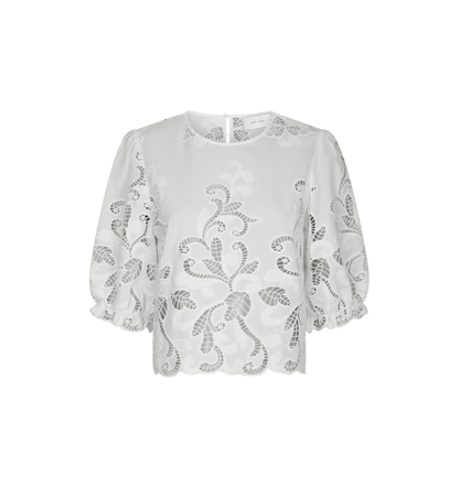 FIA EMBROIDERY BLUSE - LifeStyle Hedensted
