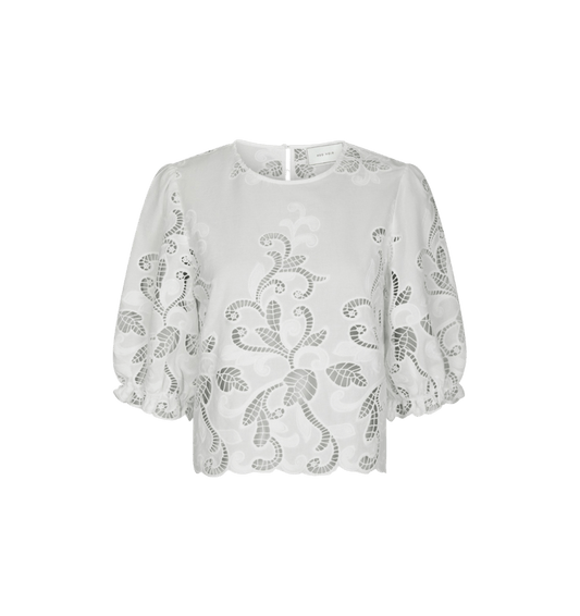 FIA EMBROIDERY BLUSE - LifeStyle Hedensted