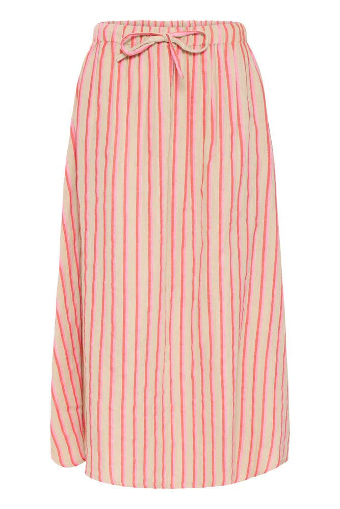 FOXA MIDI SKIRT STRIBE ICHI - LifeStyle Hedensted