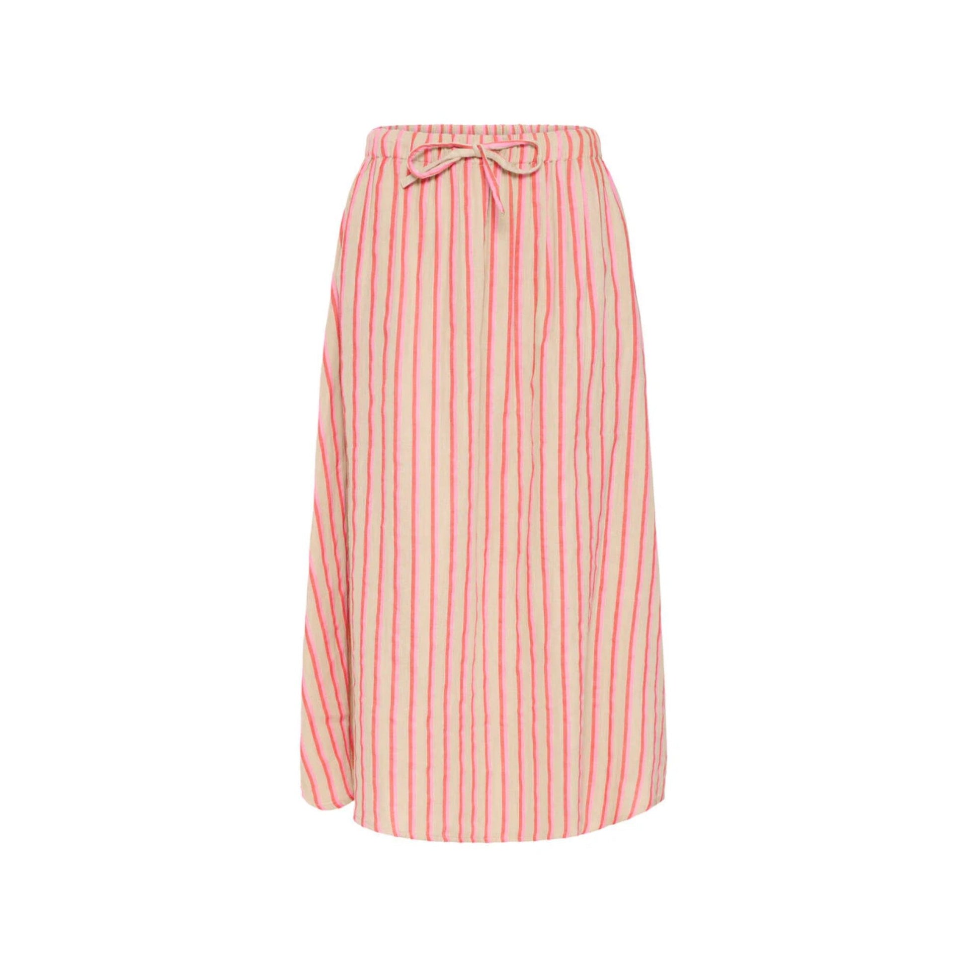 FOXA MIDI SKIRT STRIBE ICHI - LifeStyle Hedensted