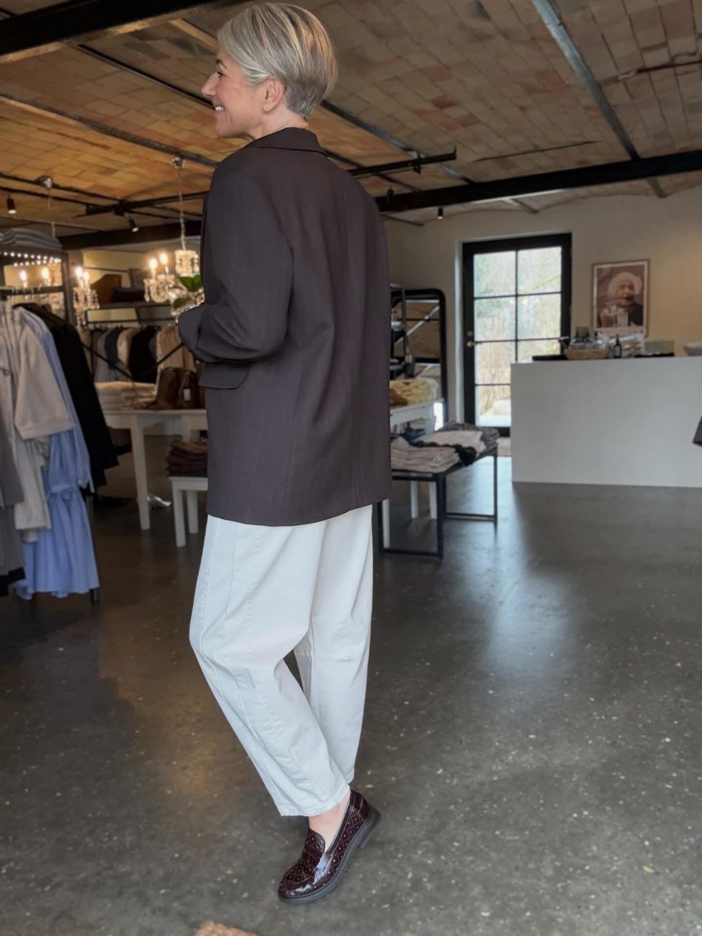 GABY PINSTRIPE BLAZER - LifeStyle Hedensted